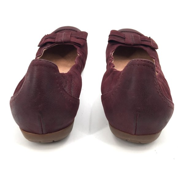 Abeo B.I.O. System tatum Round toe slip on ballet flat shoes purple bow accent 8 - Picture 8 of 11